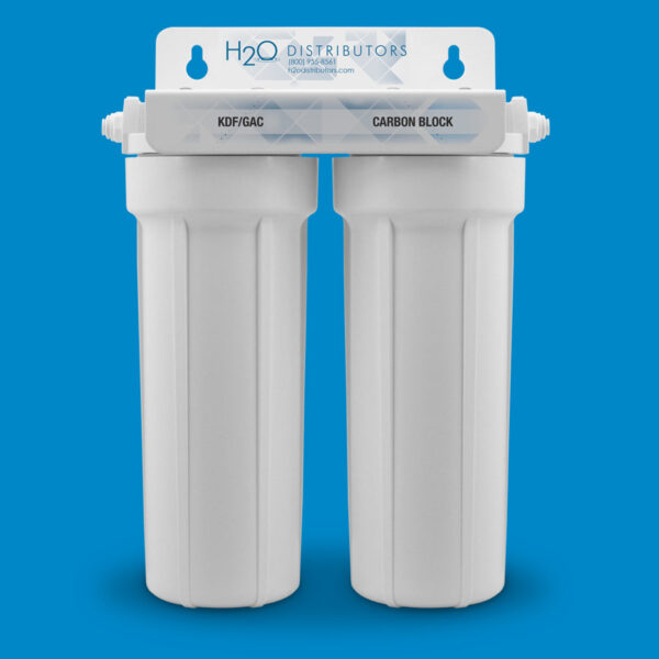 H2O RUS-200-I, an inline twin-housing under-sink filter with a Pentek LR-FB10 cartridge