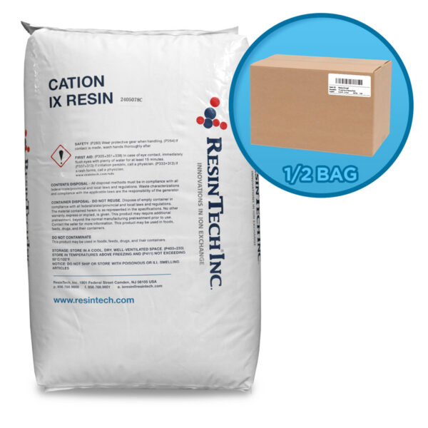 ResinTech 10% Cation Softening Resin, 1/2 Bag (0.5 Cu Ft)