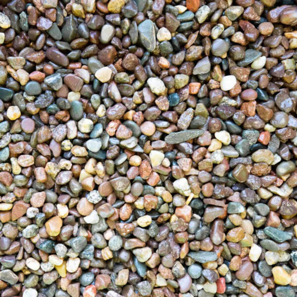 Red Flint Crushed River Stone Under Bedding, 1/4 x 1/8